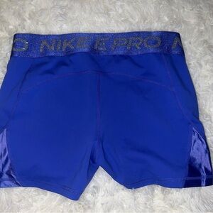 Nike Blue Athletic Shorts Moisture-Wicking Design